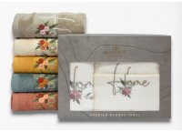 Подарунковий набір рушників Maribor - Home Mint (Turkey), 3 штуки